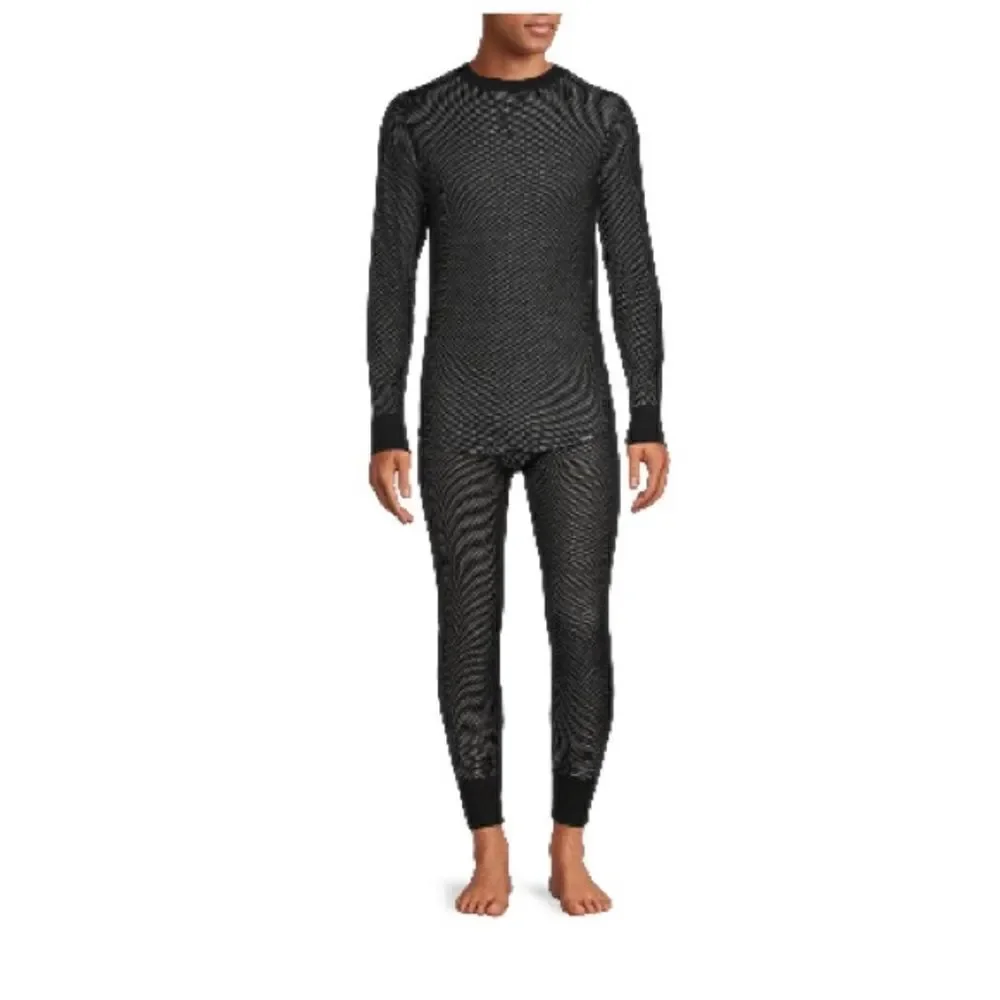 Men’s Reversible Thermal Crew Neck Top Shirt Size M